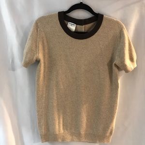 Chanel Cashmere Short Sleeve Top